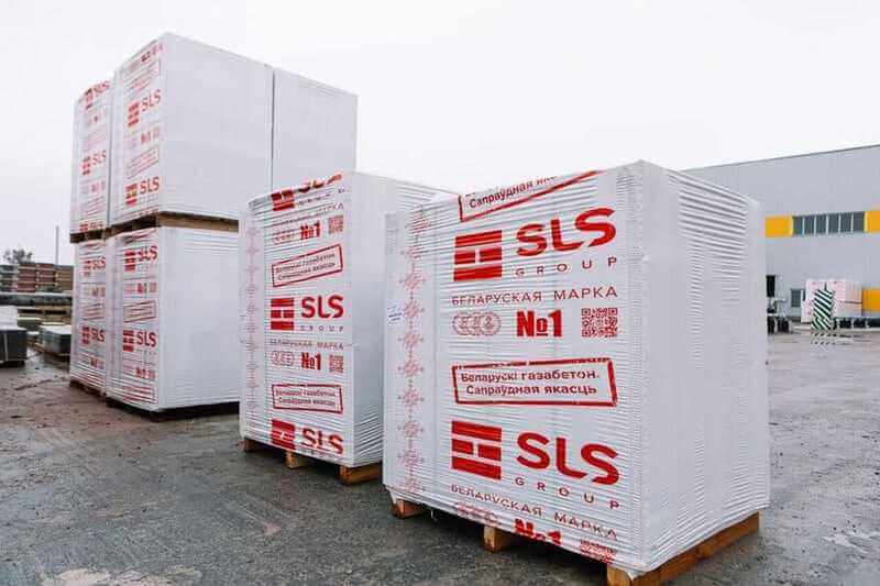 Газобетон Белорусский SLS D500 ровные грани 625х375х250 мм фото 1